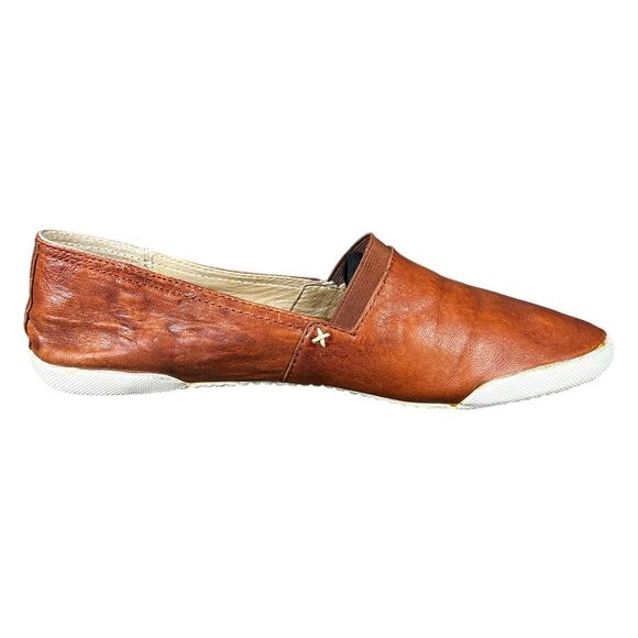 Frye Women’s Melanie Brown Leather Slip On Size US 9.5 - Picture 4 of 10